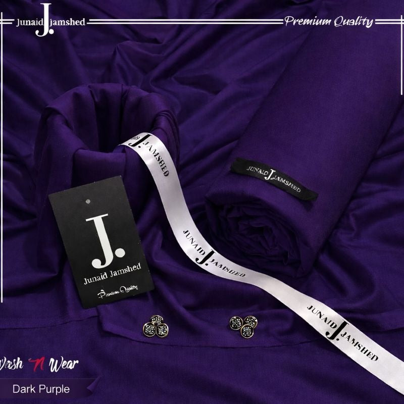 J. Italian Boski Wash n Wear Mens Suit - Dark Purple