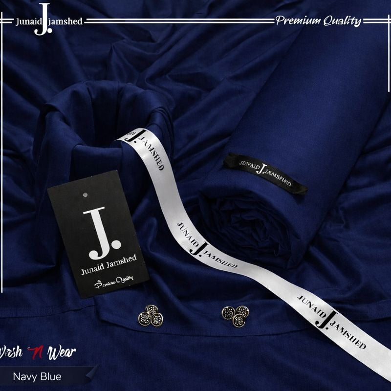 J. Italian Boski Wash n Wear Mens Suit - Navy Blue