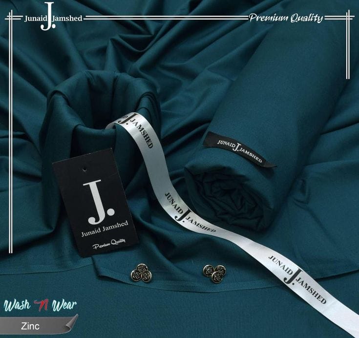 J. Italian Boski Wash n Wear Mens Suit - Zinc