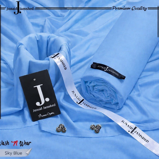 J. Italian Boski Wash n Wear Mens Suit - Sky Blue