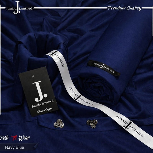 J. Italian Boski Wash n Wear Mens Suit - Navy Blue