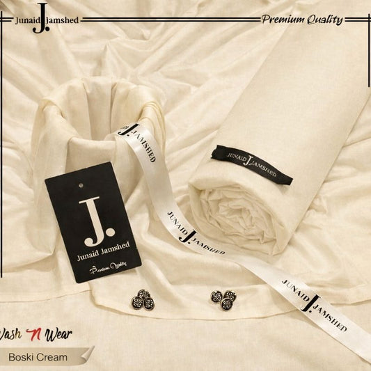 J. Italian Boski Wash n Wear Mens Suit - Butter Cream
