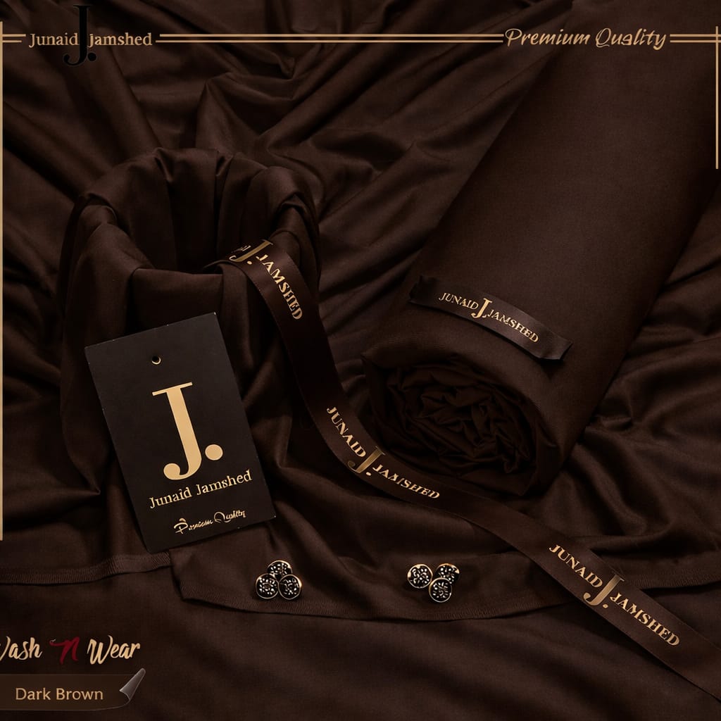 J. Italian Boski Wash n Wear Mens Suit - Choco Brown