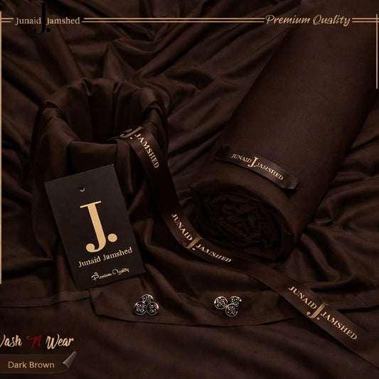 J. Italian Boski Wash n Wear Mens Suit - Choco Brown