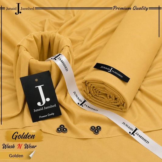 J. Italian Boski Wash n Wear Mens Suit - Golden