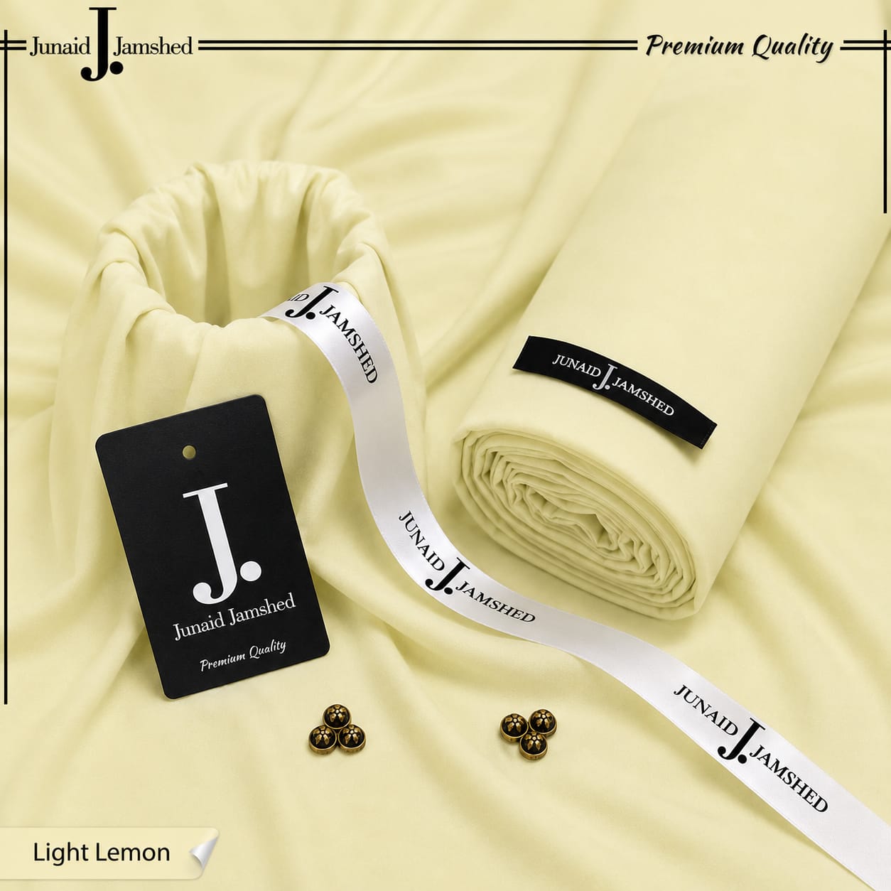 J. Italian Boski Wash n Wear Mens Suit - Light Lemon