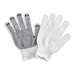 Cotton Work Gloves with PVC Dots,